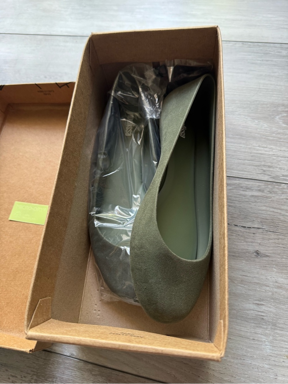 Melissa Olive Green Ballet Flats
